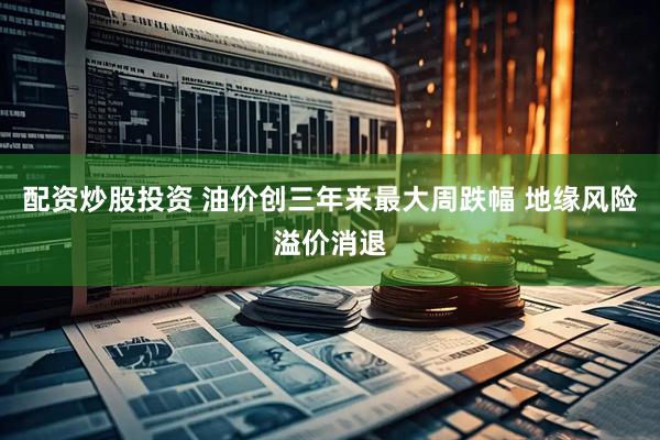 配资炒股投资 油价创三年来最大周跌幅 地缘风险溢价消退